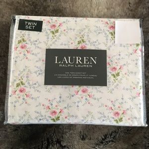 Ralph Lauren Multi Color Floral Twin 3pc Sheet Set